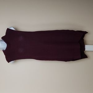 Forever 21 Burgundy Knit Sweater Dress